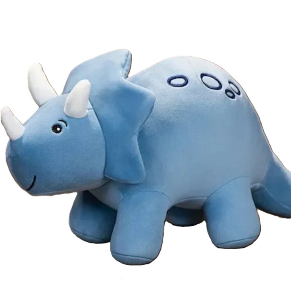 Dinosaur Plush Toy for Dogs Indoor Play Cartoon 11" x 7.5" Dino in Blue NWT